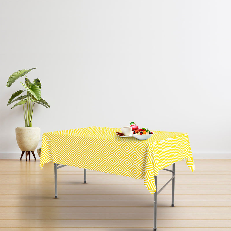 Mesa plegable rectangular HDPE 122x61x74 cm. color blanco