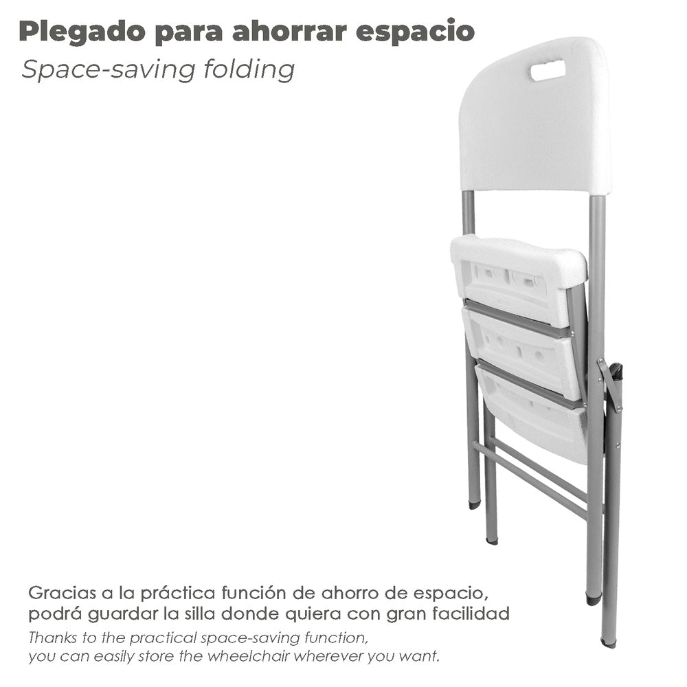Silla plegable con agarre 88x48x57cm