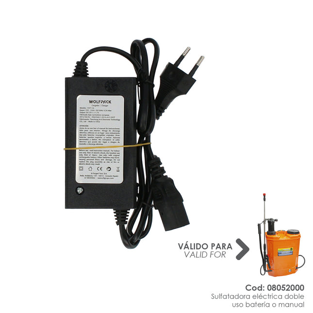 Cargador sulfatadora 08052000 sulfatadora electrica a batería 12 v / 8 amperios