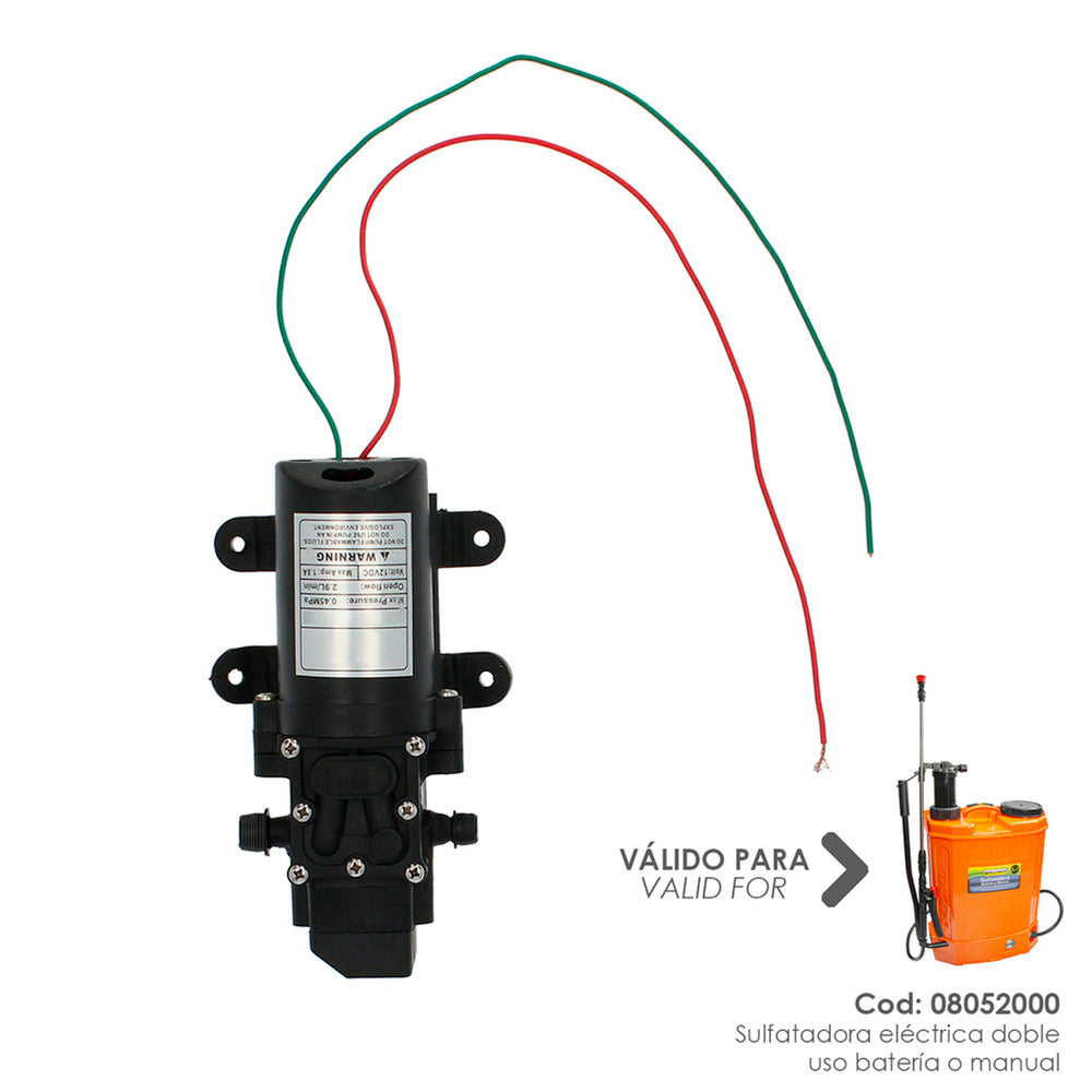 Motor for sprayer 08052000 12 V / 8 amp electric battery sprayer
