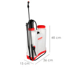 Sulfatadora manual 16 litros, pulverizador presion previa, mochila de presion, pulverizador espalda, mochila pulverizador,