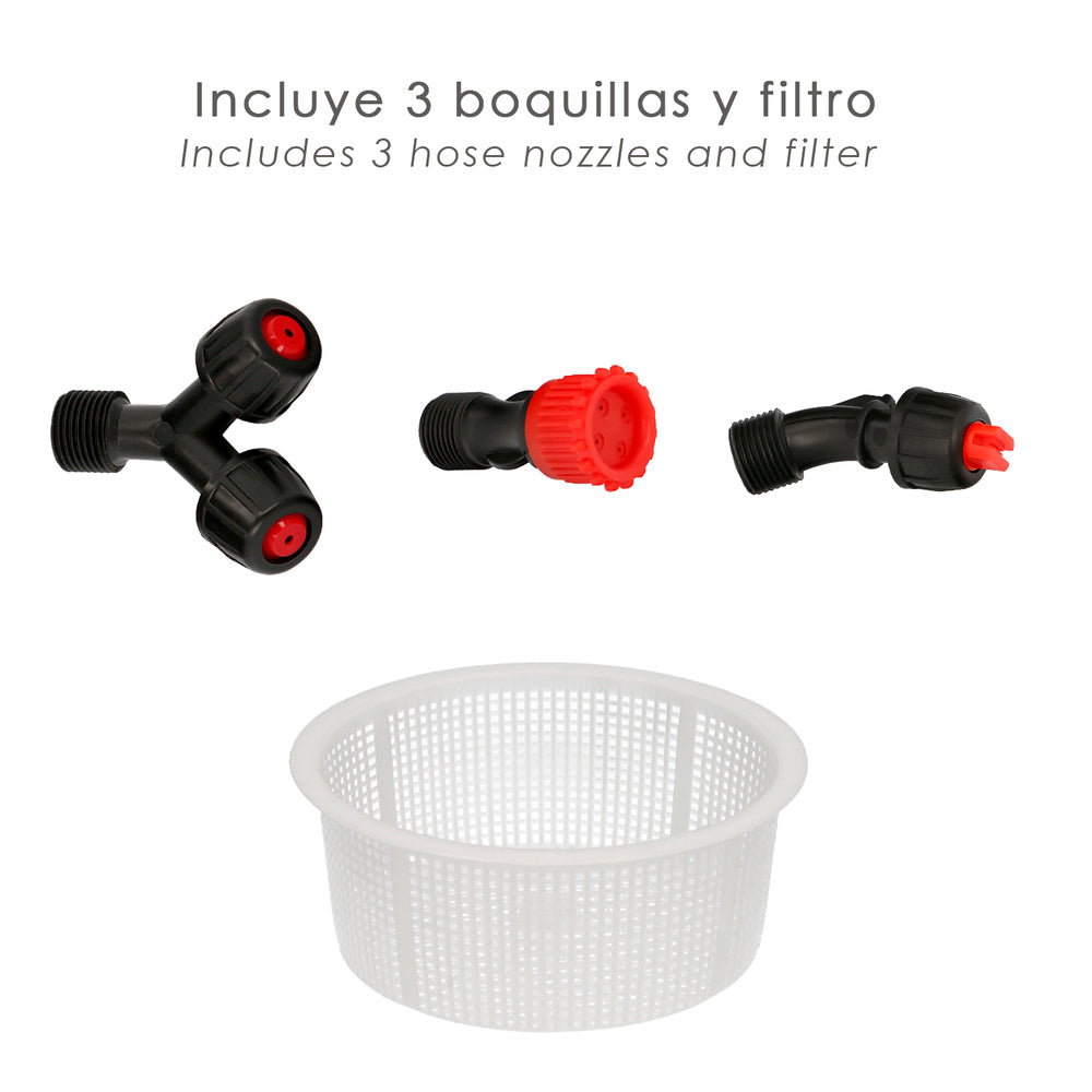 Sulfatadora manual 16 litros, pulverizador presion previa, mochila de presion, pulverizador espalda, mochila pulverizador,