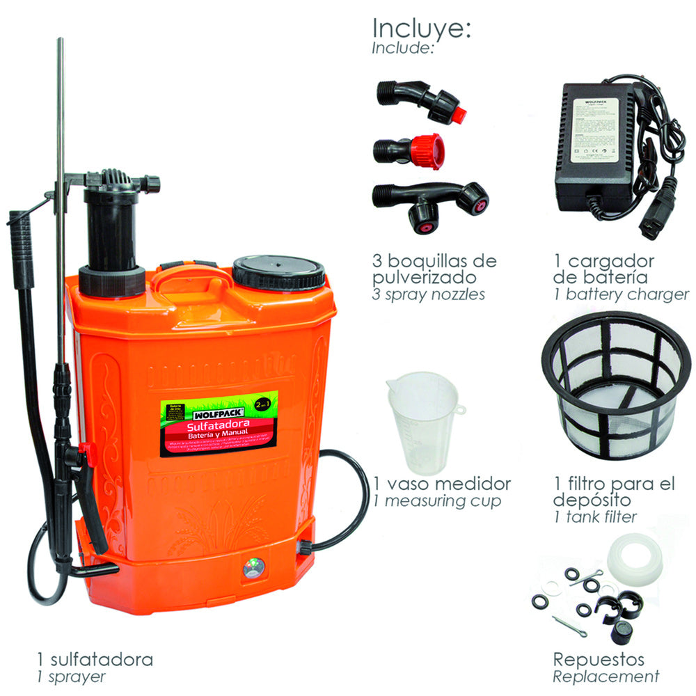 Sulfatadora batería / manual 12v/8ah litio