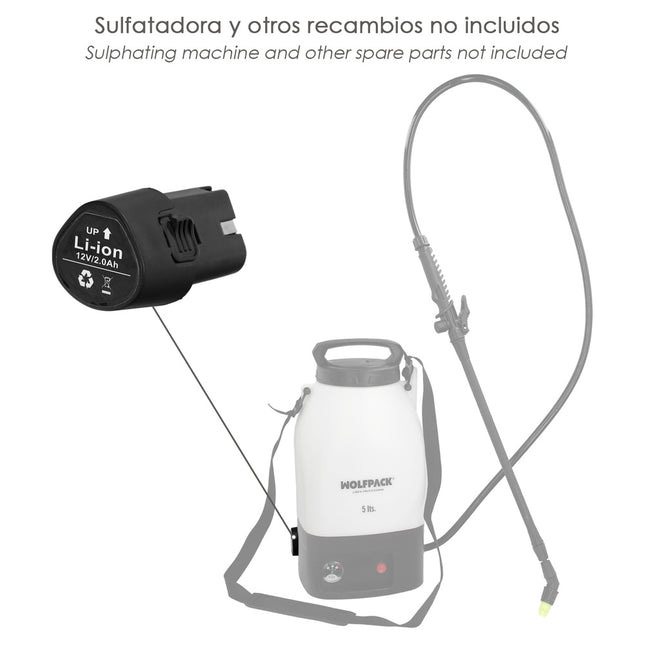 Batería para sulfatadora a batería 5 litros 08052550