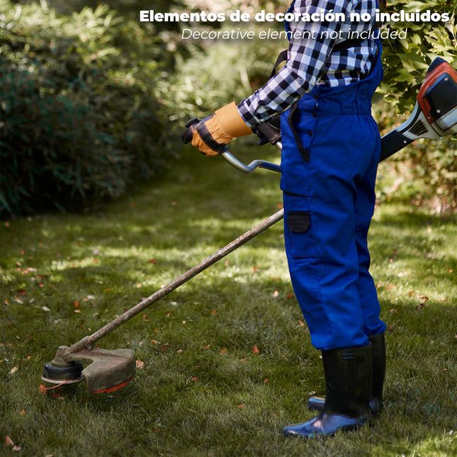 Cabezal desbrozadora universal carga exterior con 3 adaptadores