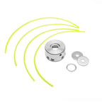 Cabezal desbrozador universal realizado en aluminio salida 8 hilos