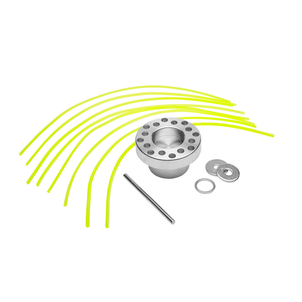 Cabezal desbrozador universal realizado en aluminio salida 16 hilos