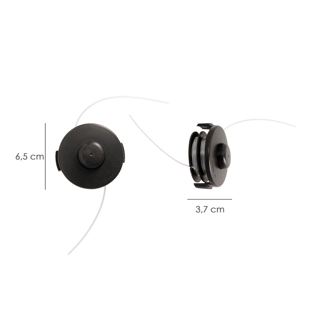Cabezal nailon repuesto recortabordes 250 watt.