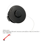 Cabezal nailon repuesto recortabordes 250 watt.