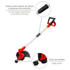 Recortabordes eléctrico 550 watt. 10.000 r.p.m. Anchura corte ø 30 cm hilo ø 1,6 mm x 6 metros. Recorta bordes, cortabordes
