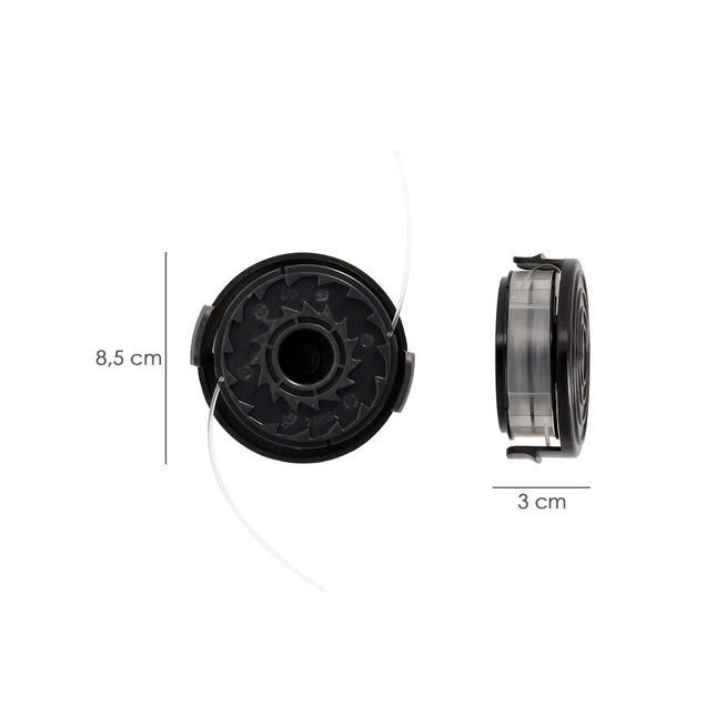 Cabezal nylon repuesto recortabordes 550 watt. (codigo 08055210)