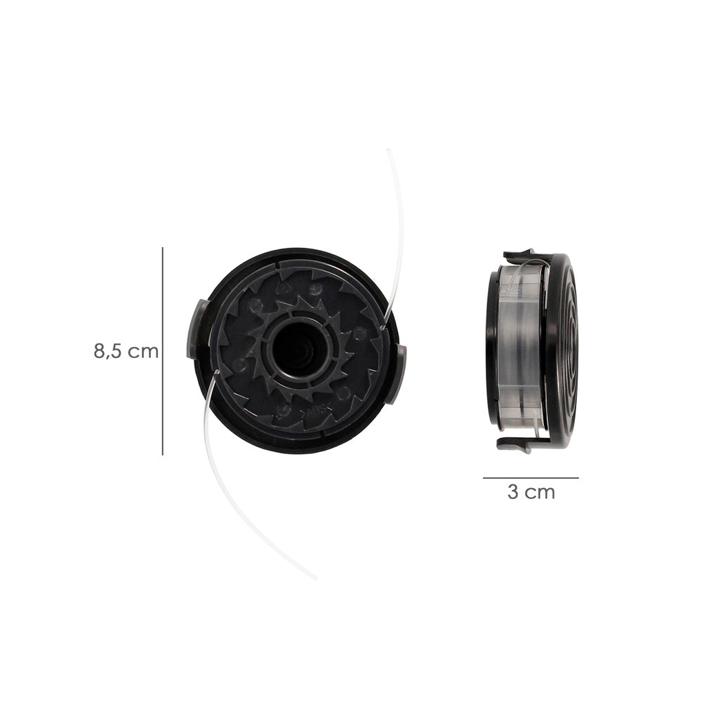 Cabezal nailon repuesto recortabordes 550 watt. (código 08055210)