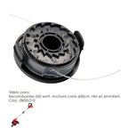 Cabeça de nylon de substituição para aparador de relva 550 watt. (código 08055210)