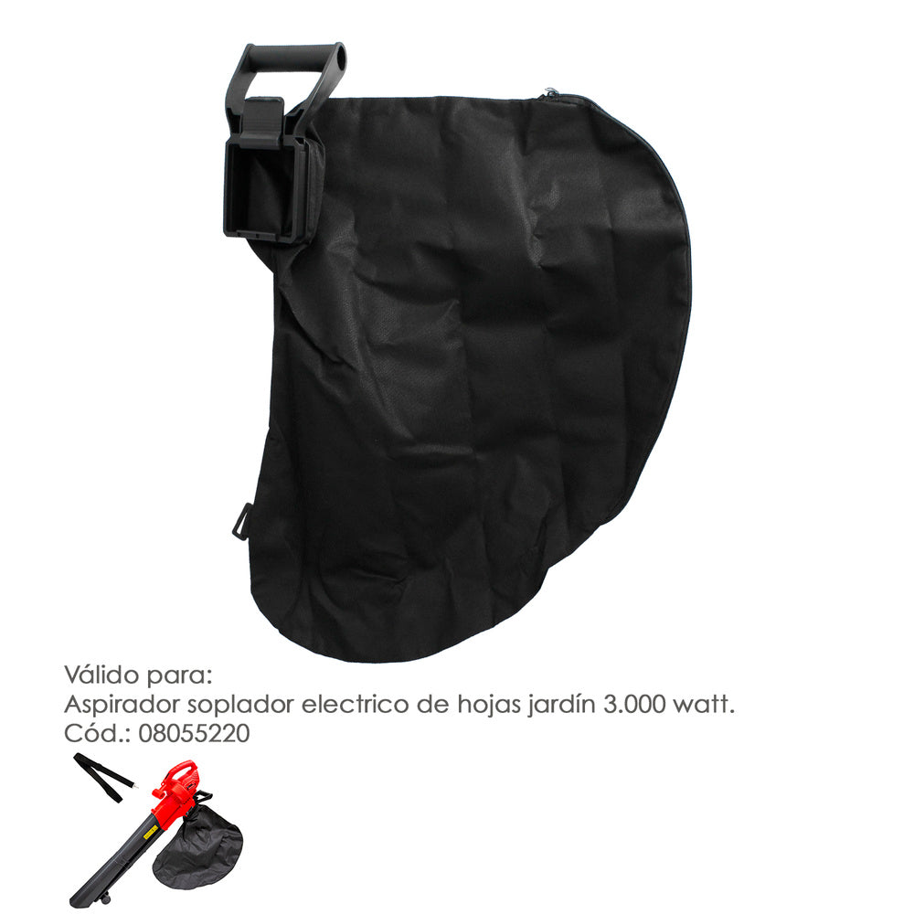 Bolsa nailon repuesto aspirador soplador eléctrico de hojas jardín 3.000 watt.