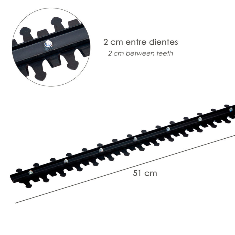 Recortasetos 650 watt. 510 mm