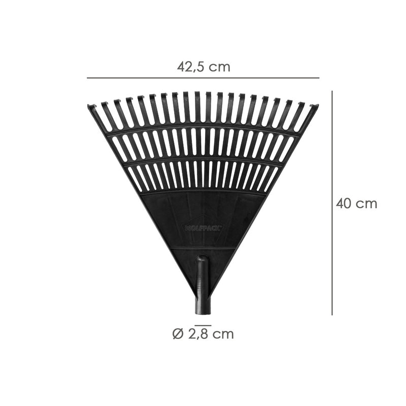 Rastrillo plástico triangular