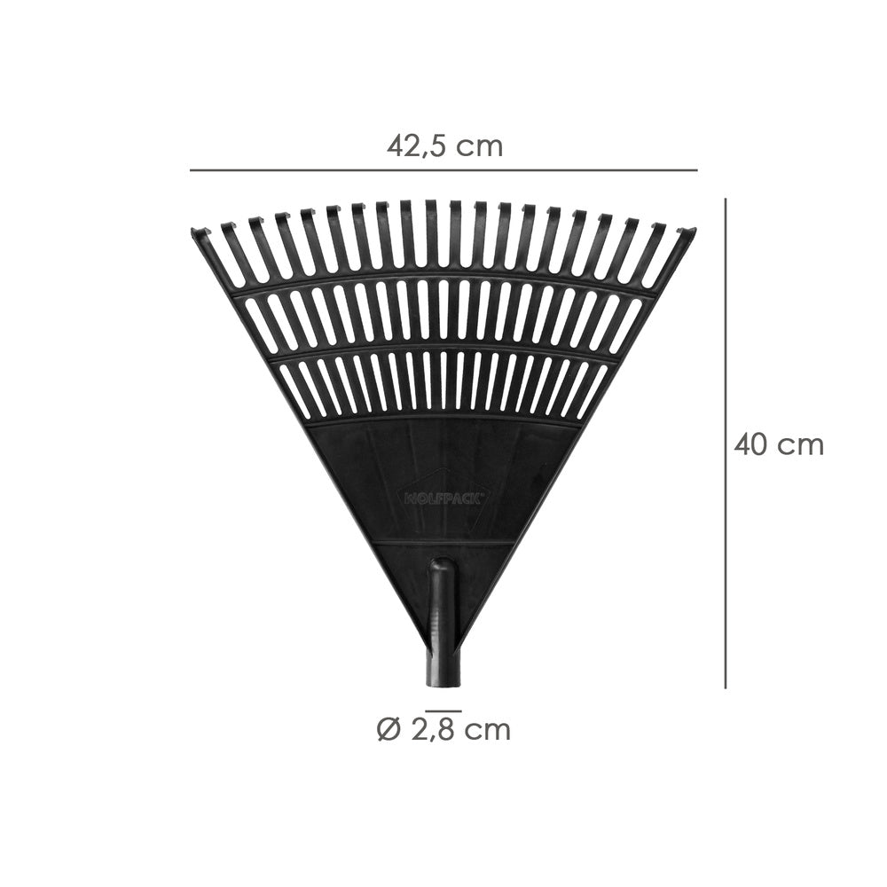Plastic triangular rake