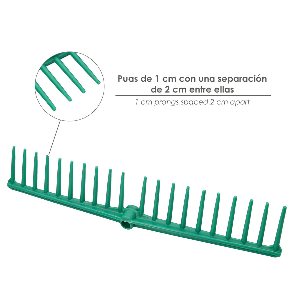 Ancinho polipropileno 20 dentes profissional 63 cm ancinho de jardim, ancinho de azeitonas, ancinho de folhas, escova de folhas de jardim,