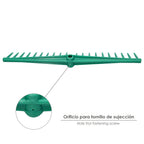 Rastrillo polipropileno 20 púas profesional 63 cm rastrillo jardín, rastrillo aceituna, rastrillo hojas, cepillo hojas jardín,