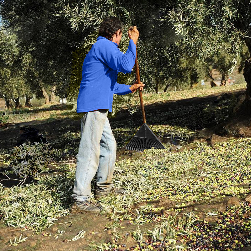 Rastrillo plástico trapezoidal color negro 32 dientes