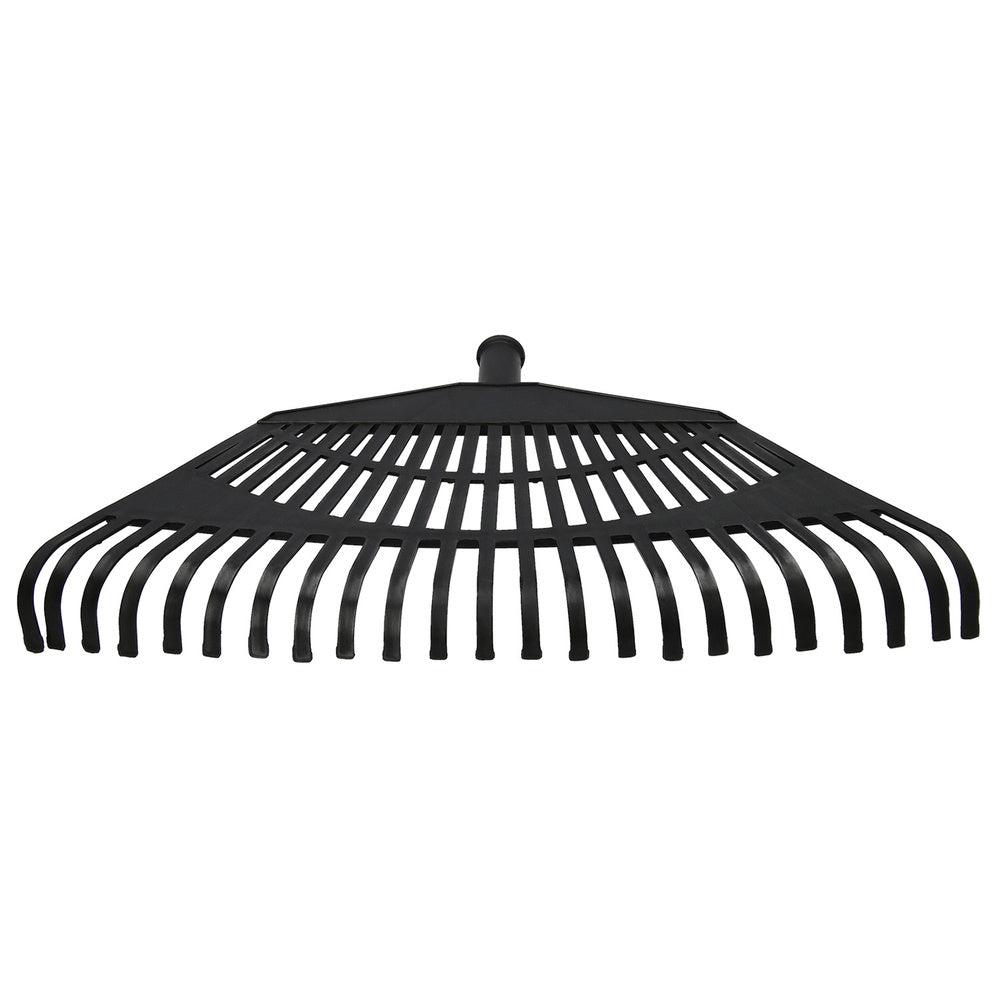 Black trapezoidal plastic rake, 32 teeth
