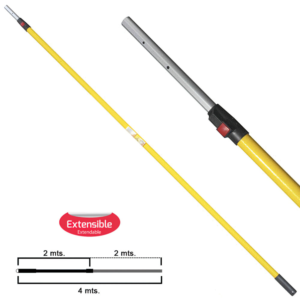 Samurai telescopic aluminum handle 2.0+2.0 meters