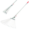 Rastrillo jardin regulable papillon con mango