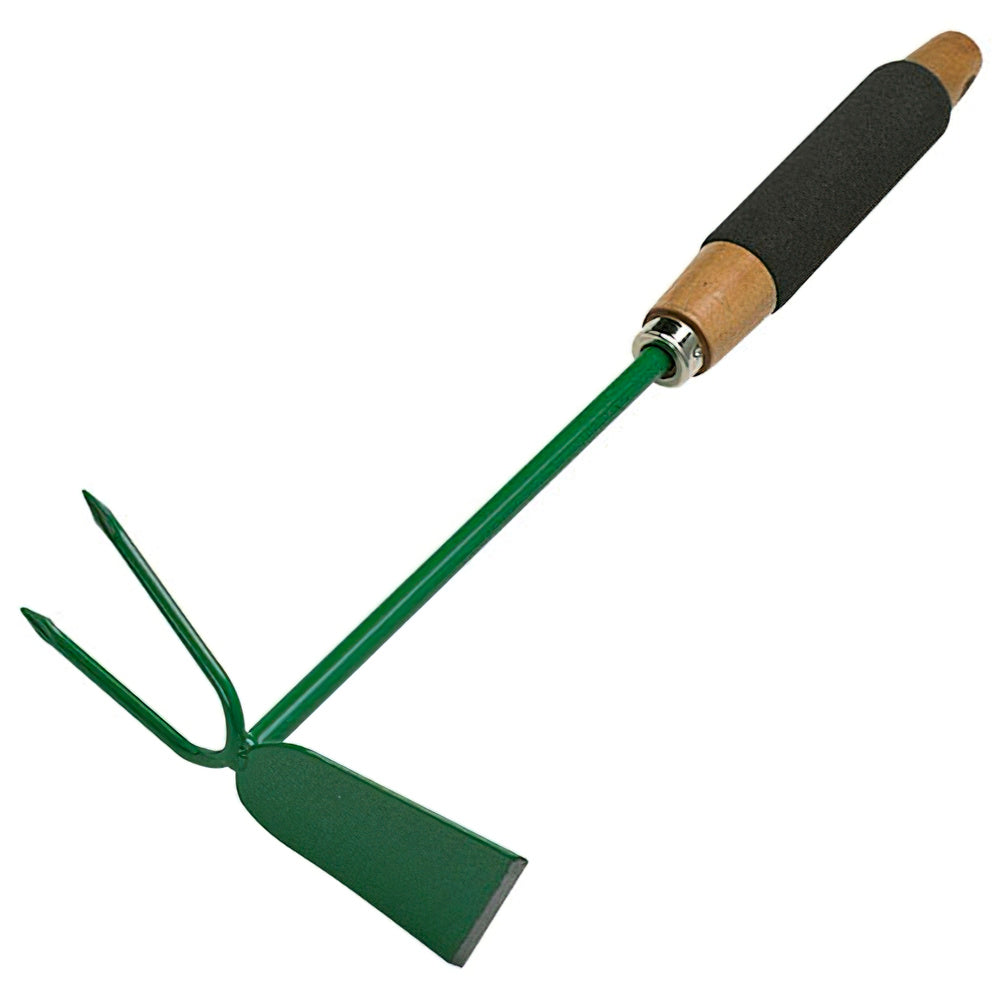 Hoe / garden fork with butterfly handle / foam grip
