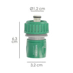 Conector manguera plástico 3/4 con stop  blíster
