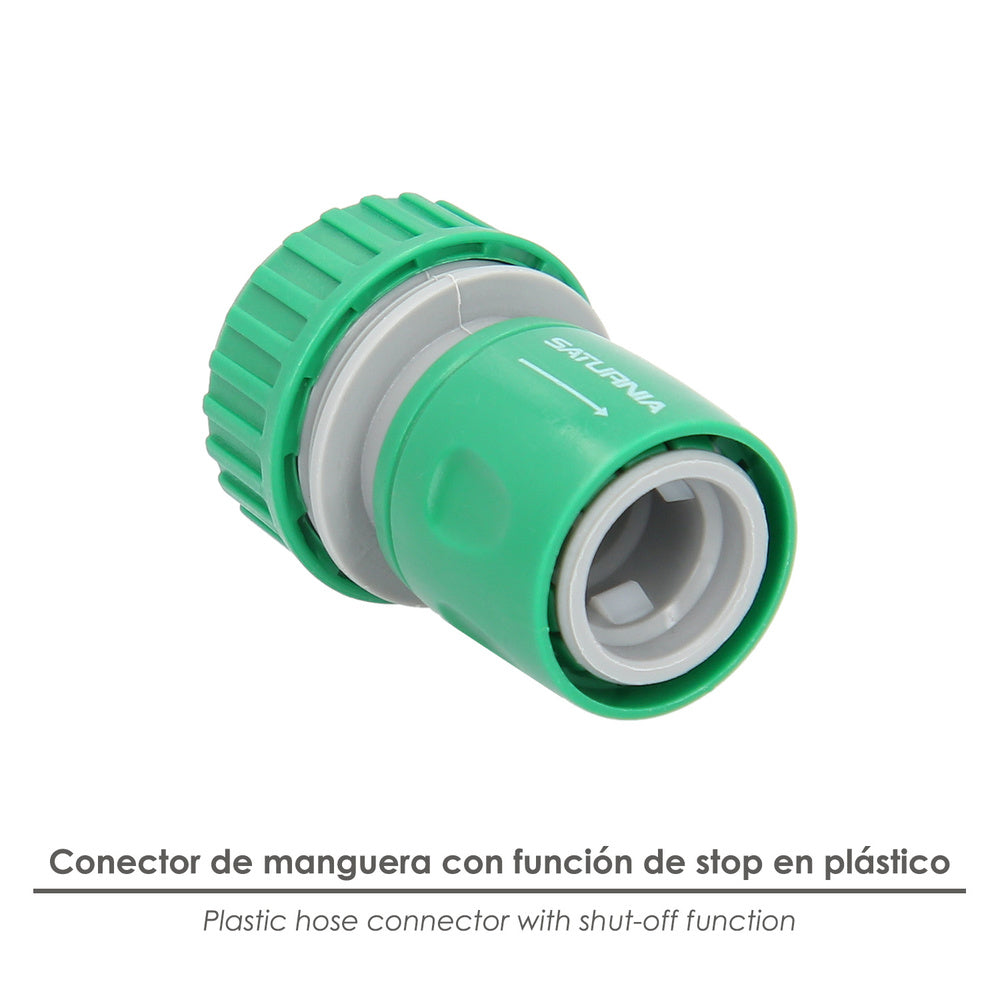 Plastic hose connector 3/4 with stop blister