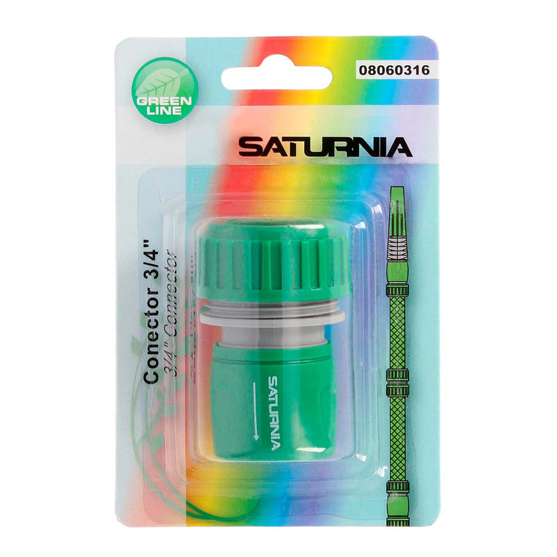 Conector manguera plástico 3/4       blíster