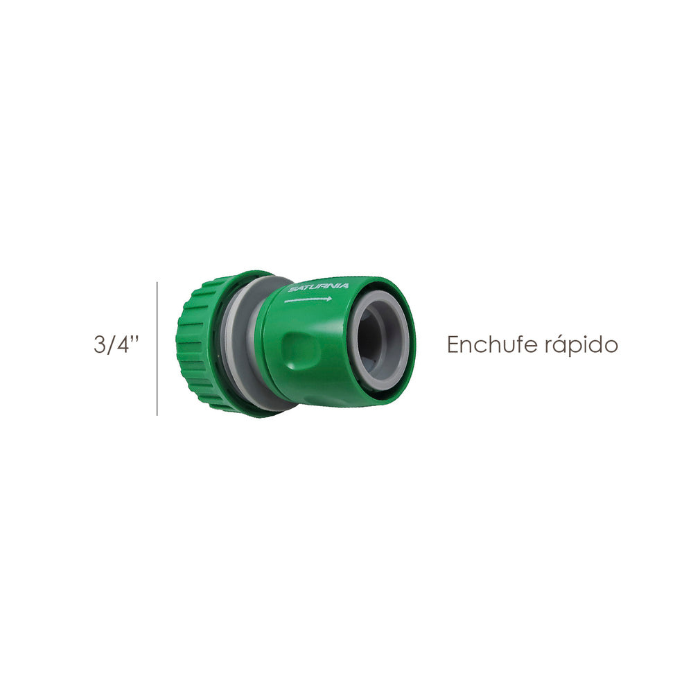 Plastic hose connector 3/4 bulk