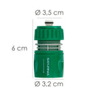 Conector manguera plástico 1/2 con stop  blíster