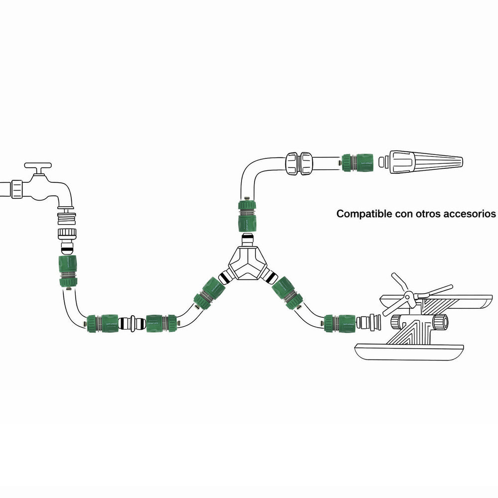 Conector de mangueira de plástico de 1/2" (a granel)