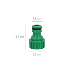 Adaptador de mangueira em plástico 1/2 fêmea, embalagem blister.