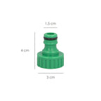Adaptador de mangueira de plástico fêmea de 3/4" (embalagem blister)