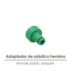 Adaptador de mangueira de plástico fêmea de 3/4" (embalagem blister)