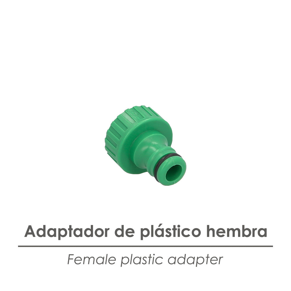 Plastic hose adapter 3/4 female blister