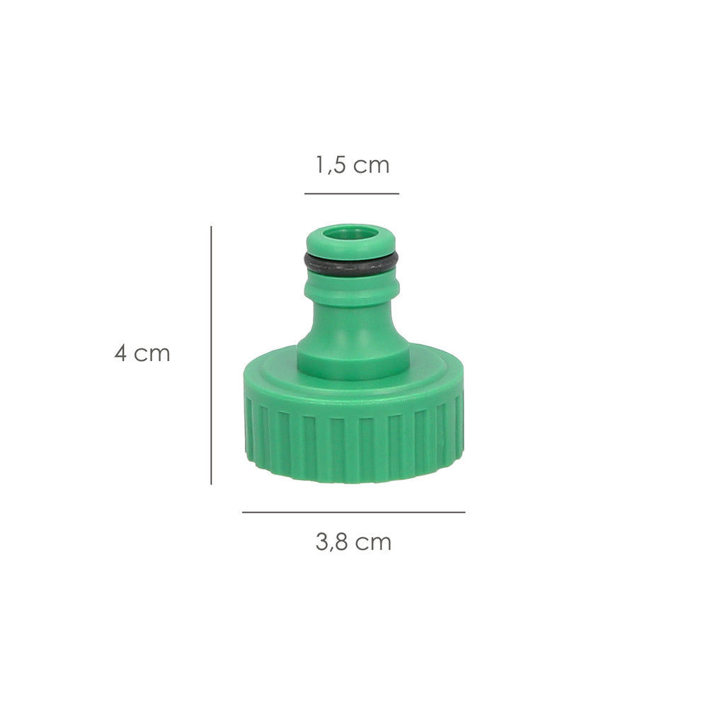 Plastic hose adapter 1" female blister