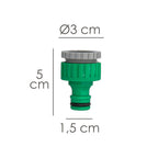 Adaptador de mangueira de plástico fêmea de 3/4" para 1/2" (em grande quantidade)