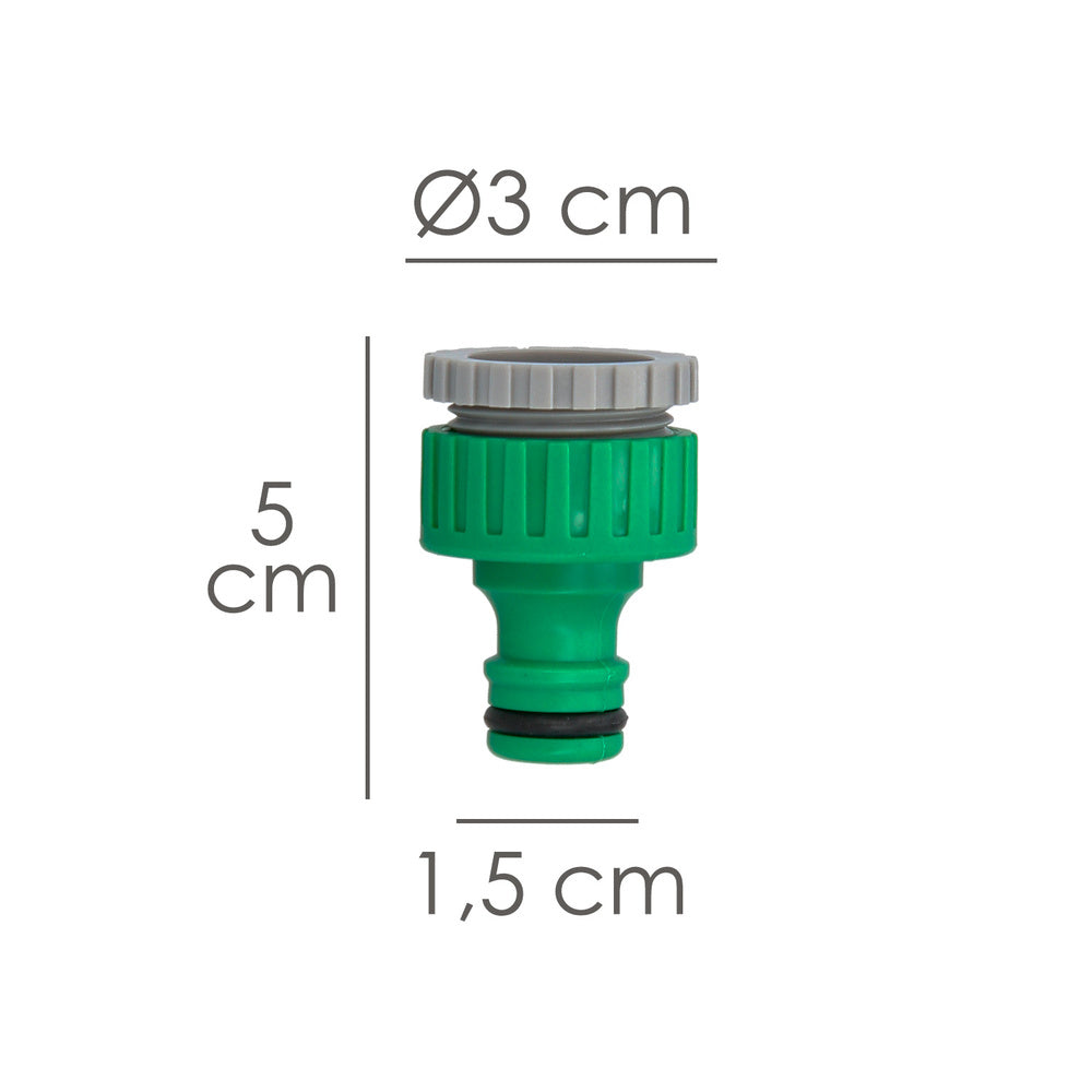 Plastic hose adapter 3/4 - 1/2" female bulk