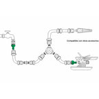 Adaptador de mangueira de plástico fêmea de 3/4" para 1/2" (em grande quantidade)