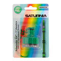 Adaptador de mangueira de plástico 3/4" - 1" fêmea, embalagem blister.