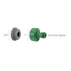 Adaptador de mangueira de plástico fêmea de 3/4" para 1" (em grande quantidade)