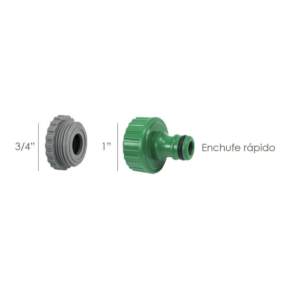Plastic hose adapter 3/4 - 1" female bulk
