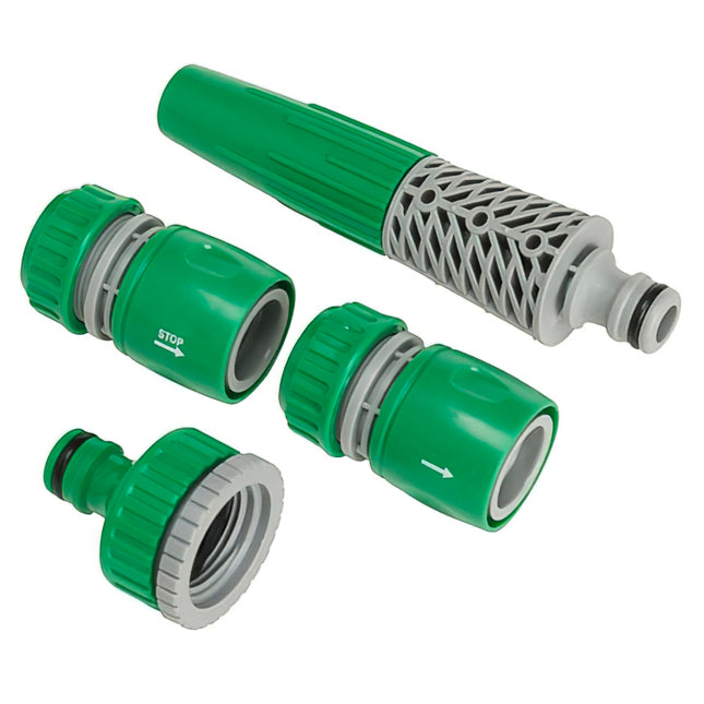 Set riego plastico4 piezas saturnia