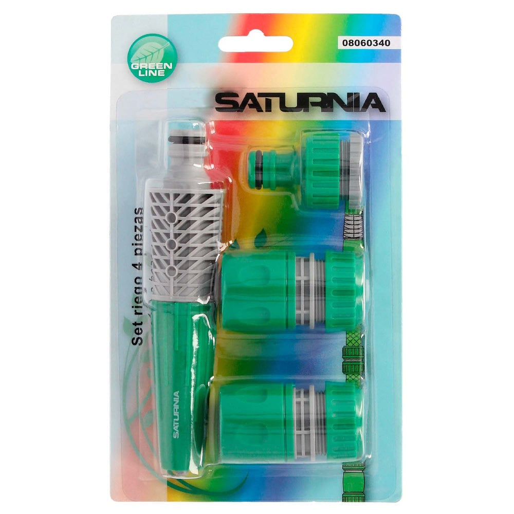 Set of 4 plastic Saturnia irrigation pieces