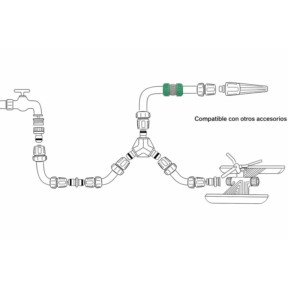 Hose repairer plastic 1/2 bulk