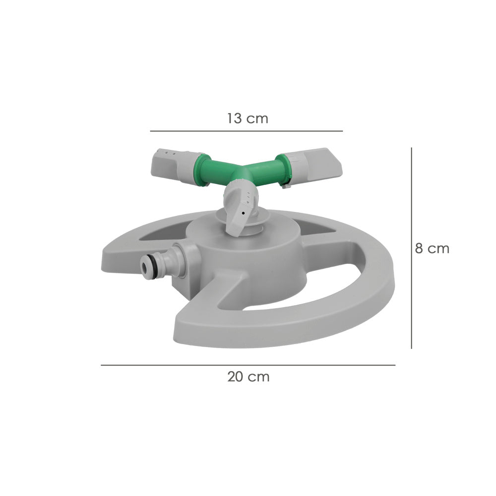 3-arm rotating plastic sprinkler.