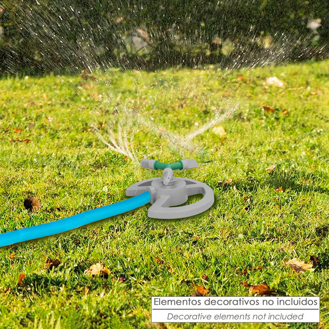 Aspersor plástico giratorio 3 brazos